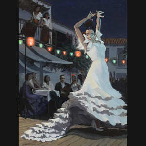 Jan Willumsen “Dansere i natten”, ca. 1920. 46x33cm.