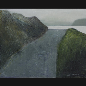 Albert Bertelsen. “VEJEN”, Færøerne 1980. 40x50cm.