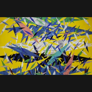 Dieter Haack. Komposition, 1982. 90x145cm.