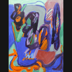 Dyke Johansen. Komposition, 1989. 61x46cm.