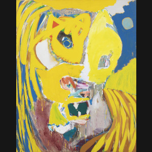 Uffe Christoffersen. “Gul drøm”, 1996. 146x114cm.