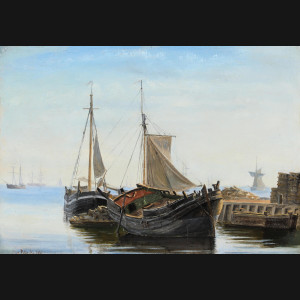 Christian Blache. “Marine”, 1861. 26x37cm.