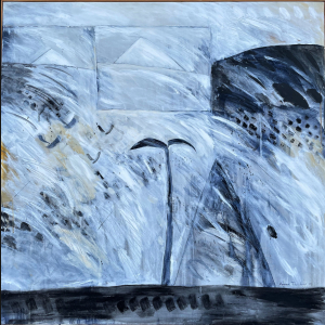 Anne Tholstrup. “Komposition” 1985. 110x112cm.