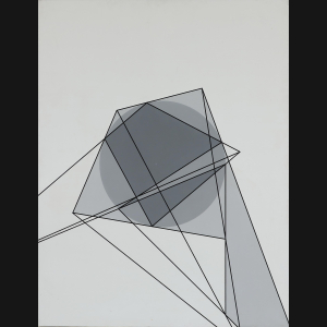 Steffen Jørgensen. “Geometrisk komposition”, 1970. 130x100cm.
