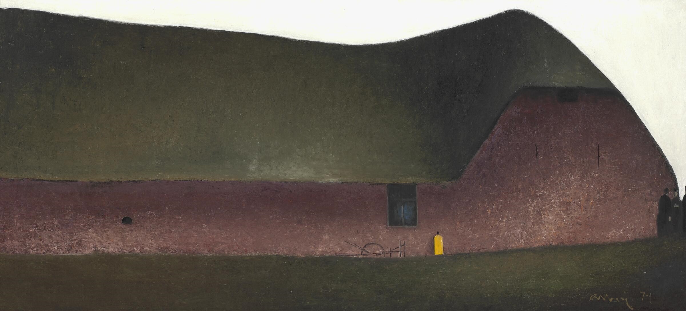 Albert Bertelsen Gård Oliemaleri Dansk Kunstgalleri