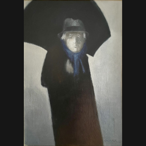 Albert Bertelsen “Den gamle maler” 1984. 92x63cm.