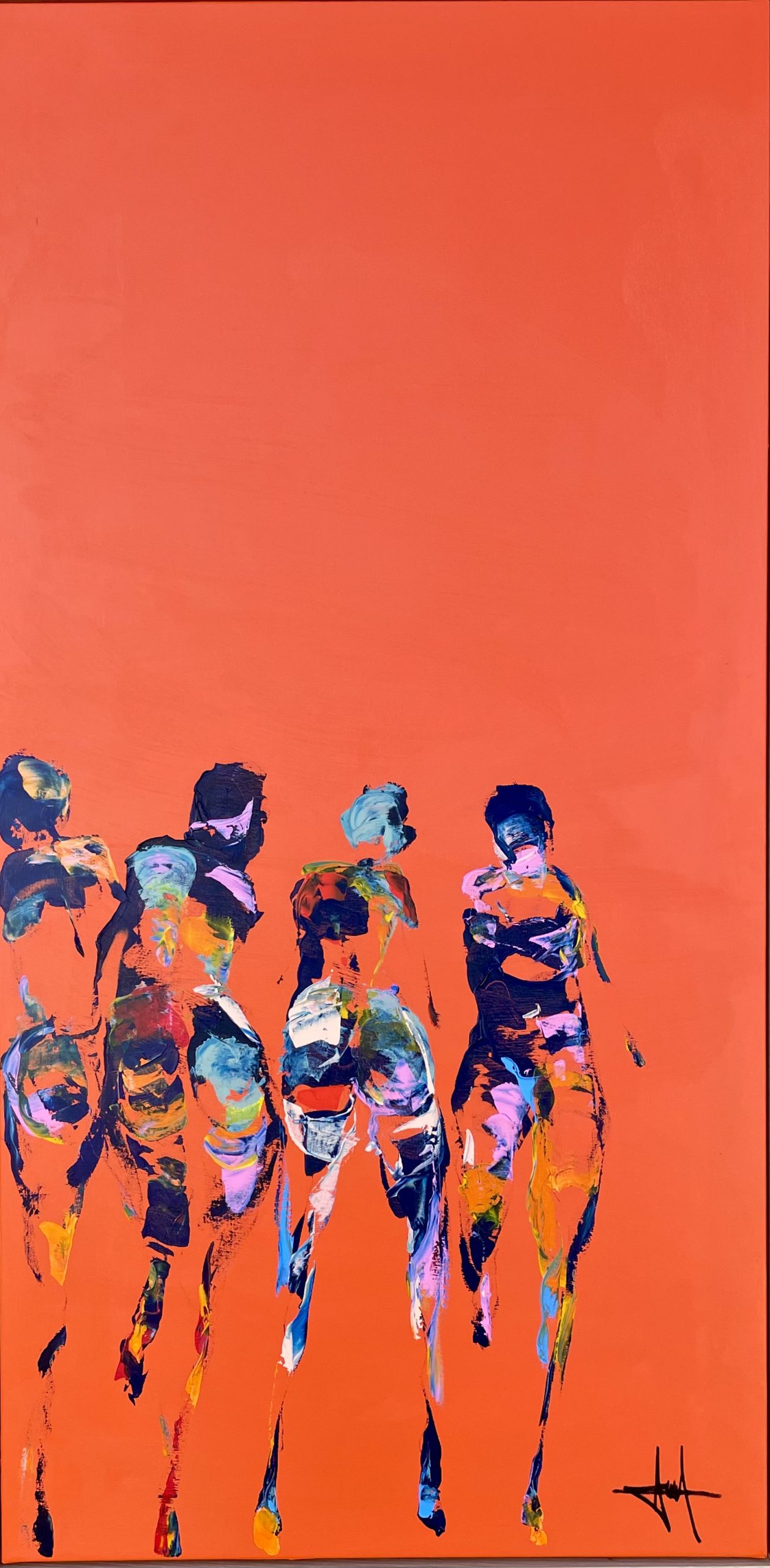 henrik busk painting 6 scaled Henrik Busk Andersen "Komposition" 2025. 140x70cm.