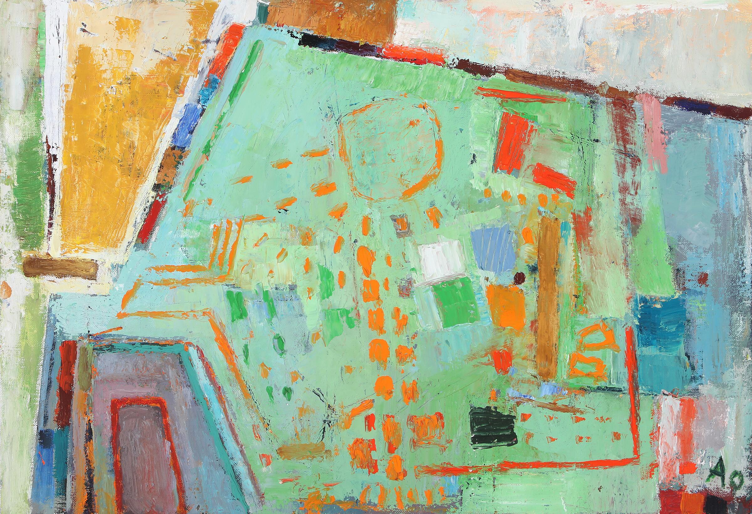 Annette Olesen "Solskin" 1995. 45x65cm.