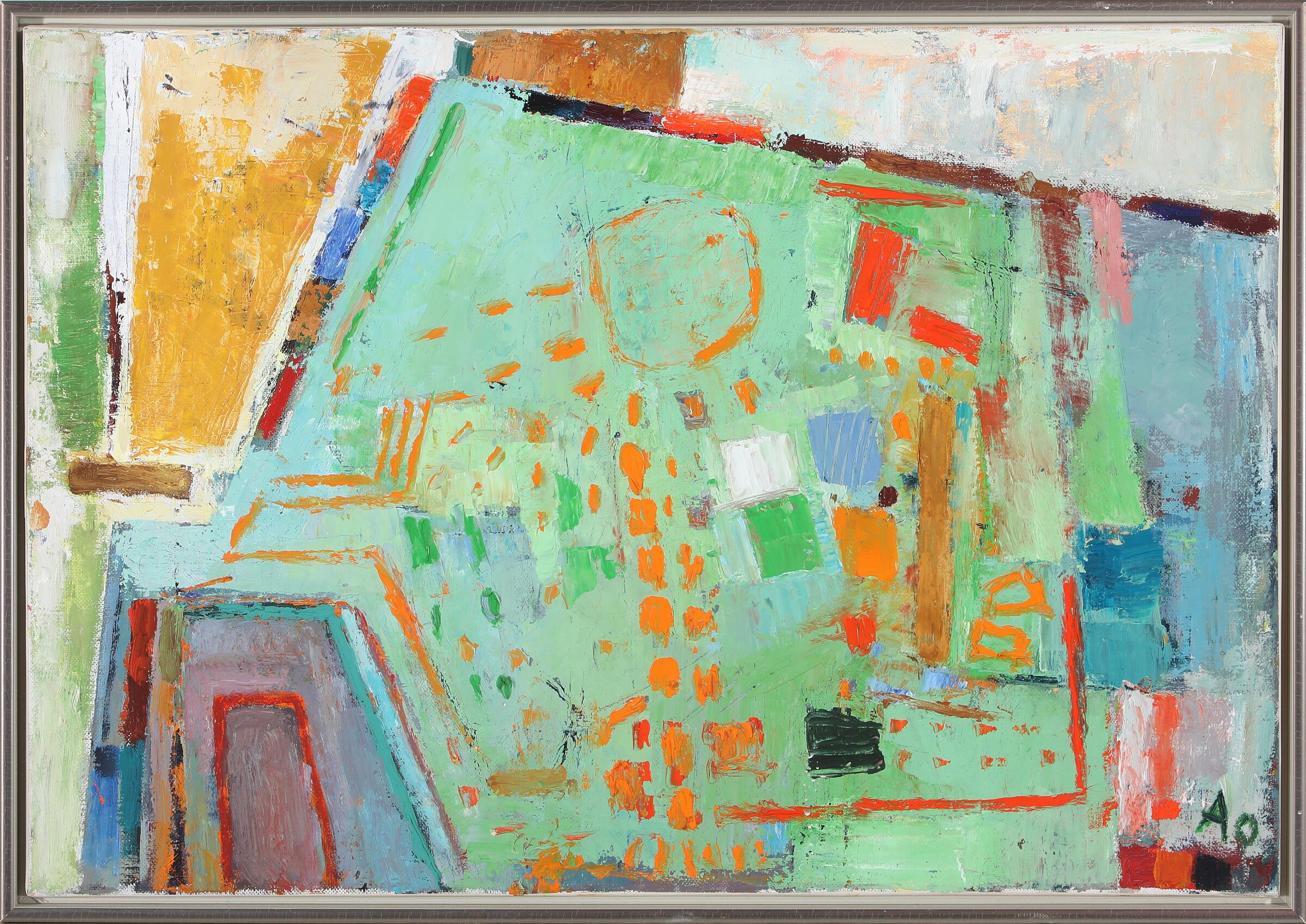 Annette Olesen "Solskin" 1995. 45x65cm. - Billede 2