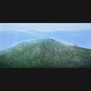 Albert Bertelsen painting Danish Art Gallery 1 Albert Bertelsen. Udsigten, Norge 1977. 80x160cm.