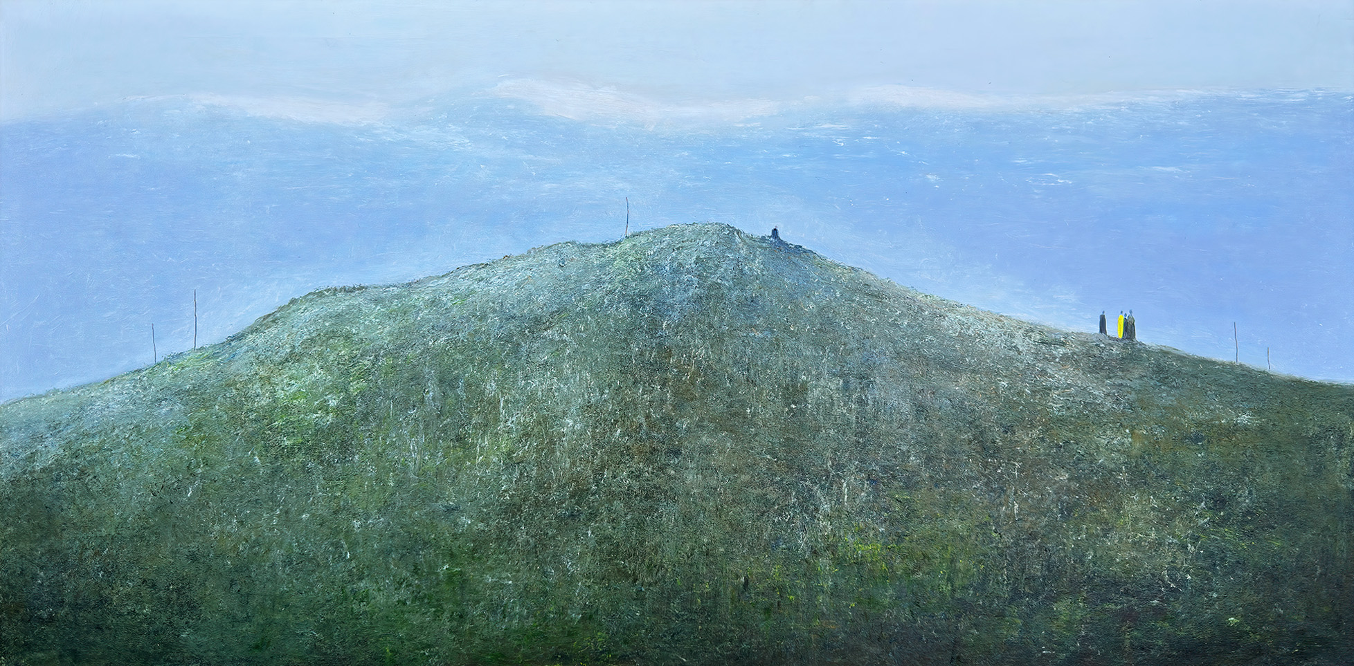 Albert Bertelsen painting Danish Art Gallery 1 Albert Bertelsen. Udsigten, Norge 1977. 80x160cm.