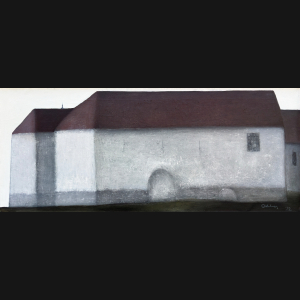 Albert Bertelsen painting Danish Art Gallery 9 Albert Bertelsen. Slottet, 1972. 35x80cm.