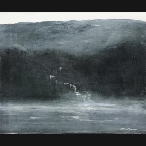 Bl aften Norge 1982 Sign monogram med ti 1 Albert Bertelsen “Blå aften, Norge” 1982. 60x73cm.