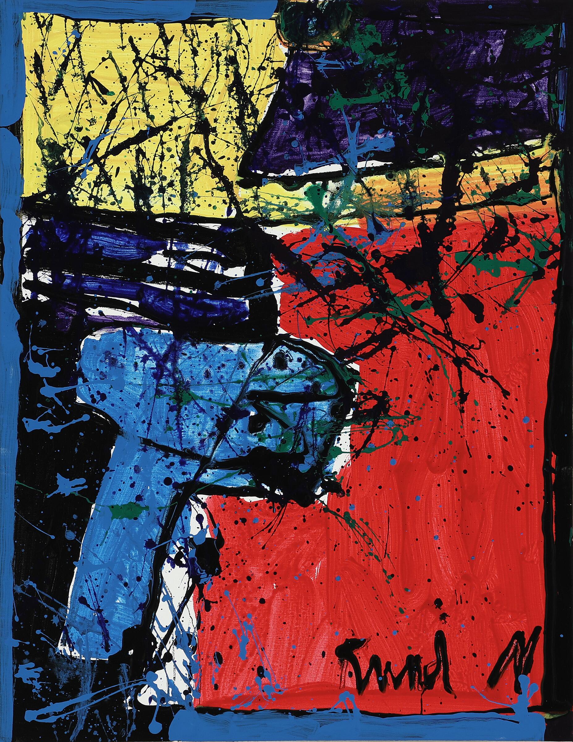 After annual variation 2006 Sign Knud N with t 1 Knud Nielsen "Efterårsvariation" 2006. 66x50cm.