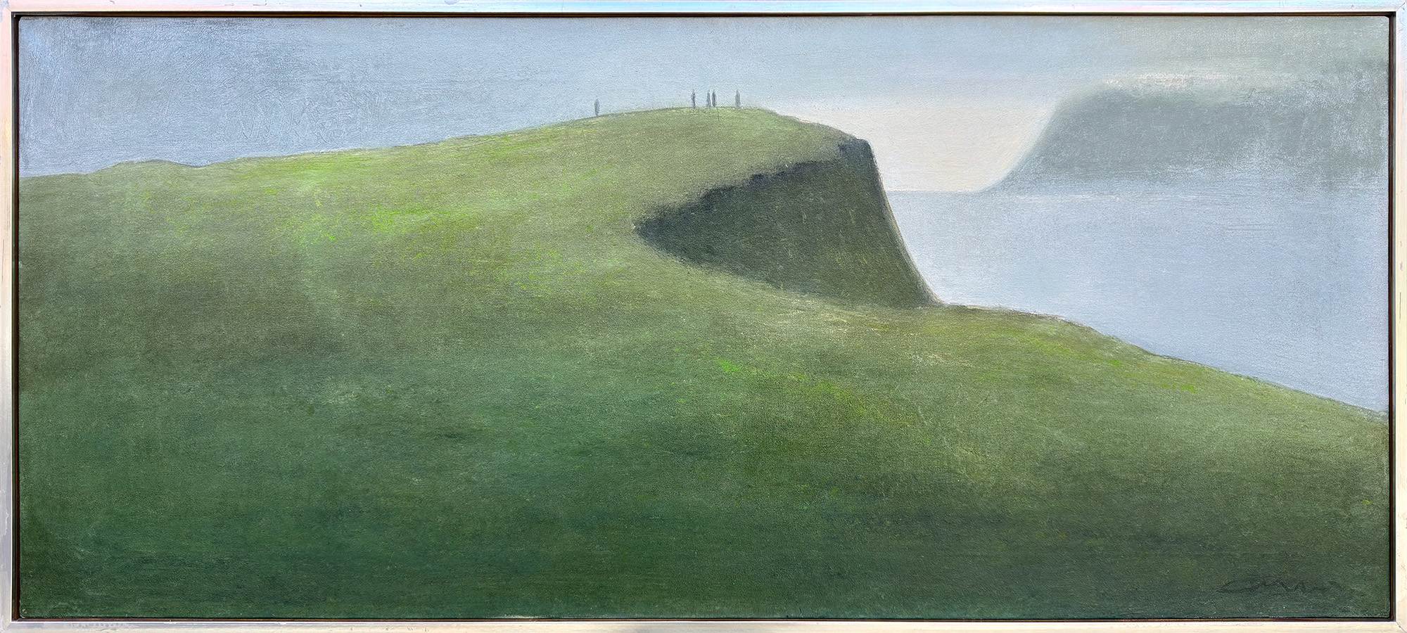 Albert Bertelsen painting Danish Art Gallery 11 2 Albert Bertelsen Udsigten, Færøerne 1978. 50x120cm. - Image 3