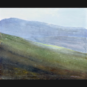 Albert Bertelsen. Sommer på fjeldet, Norge 1982. 81x100cm.