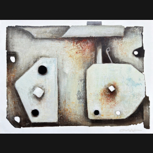 Albert Bertelsen painting Danish Art Gallery 23 Albert Bertelsen. RUST TEMA, 1987. 60x81cm.