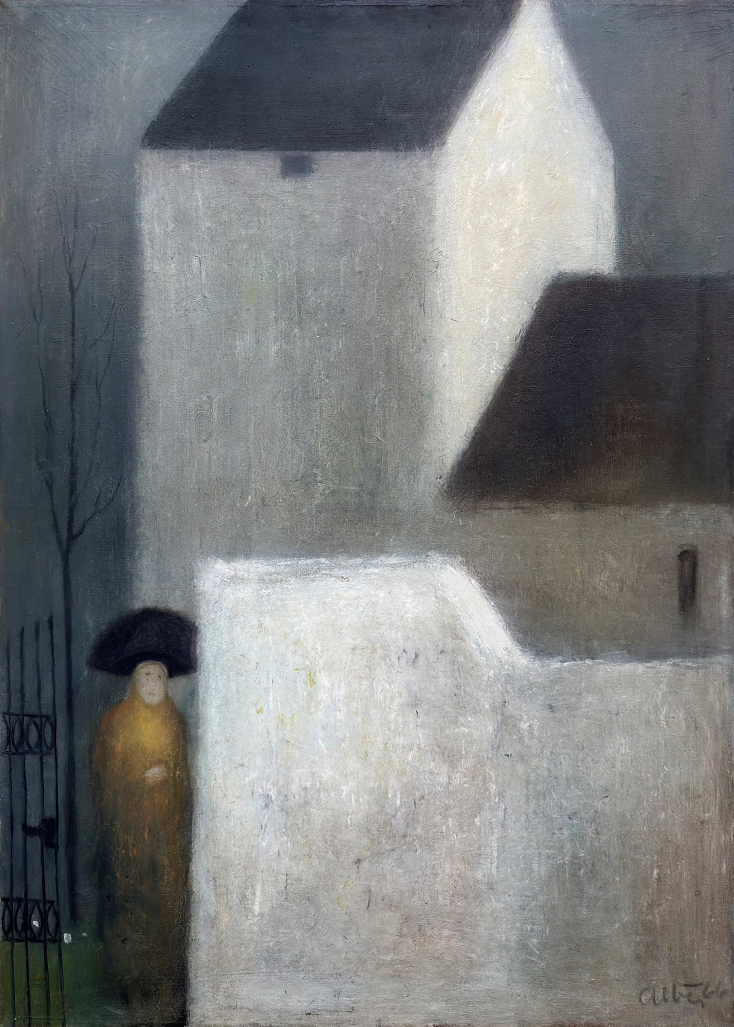 Albert Bertelsen painting Danish Art Gallery 29 Albert Bertelsen Ved lågen, 1966. 120x82cm