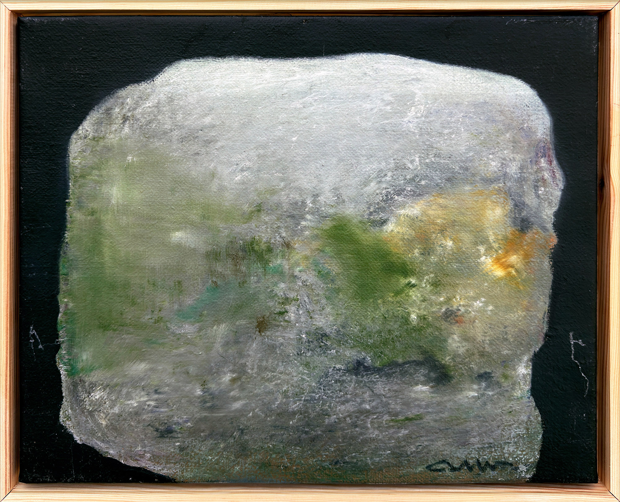 Albert Bertelsen painting Danish Art Gallery 36 1 Albert Bertelsen. Norsk stenbillede, 1984. 33x41cm. - Image 2