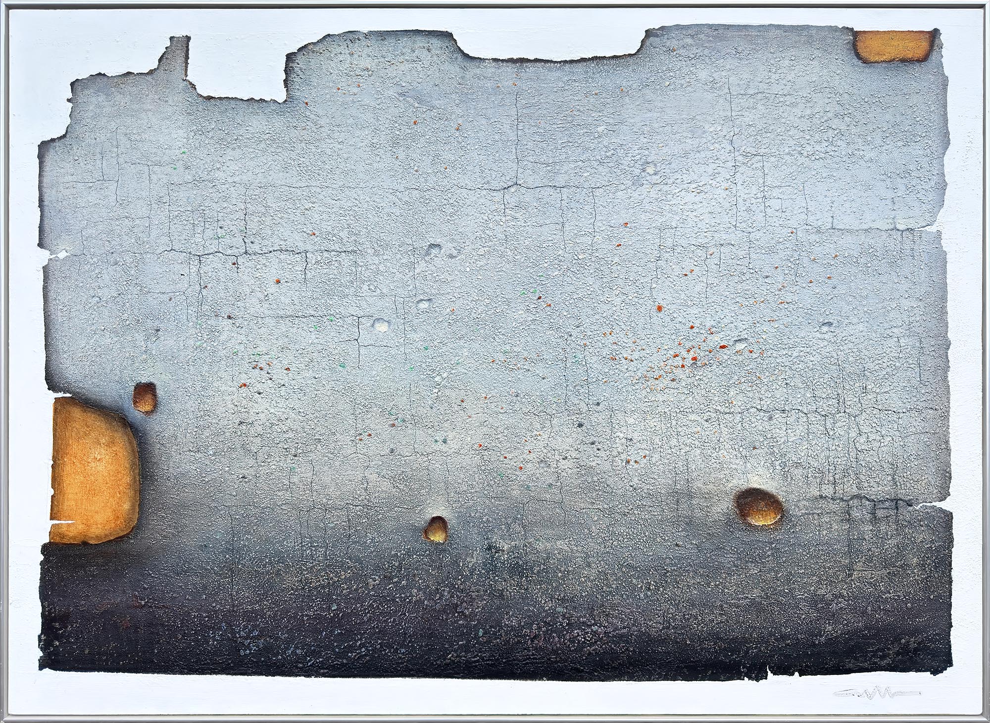 Albert Bertelsen painting Danish Art Gallery 40 2 Albert Bertelsen. Bøgebark, 1987. 114x162cm. - Image 3