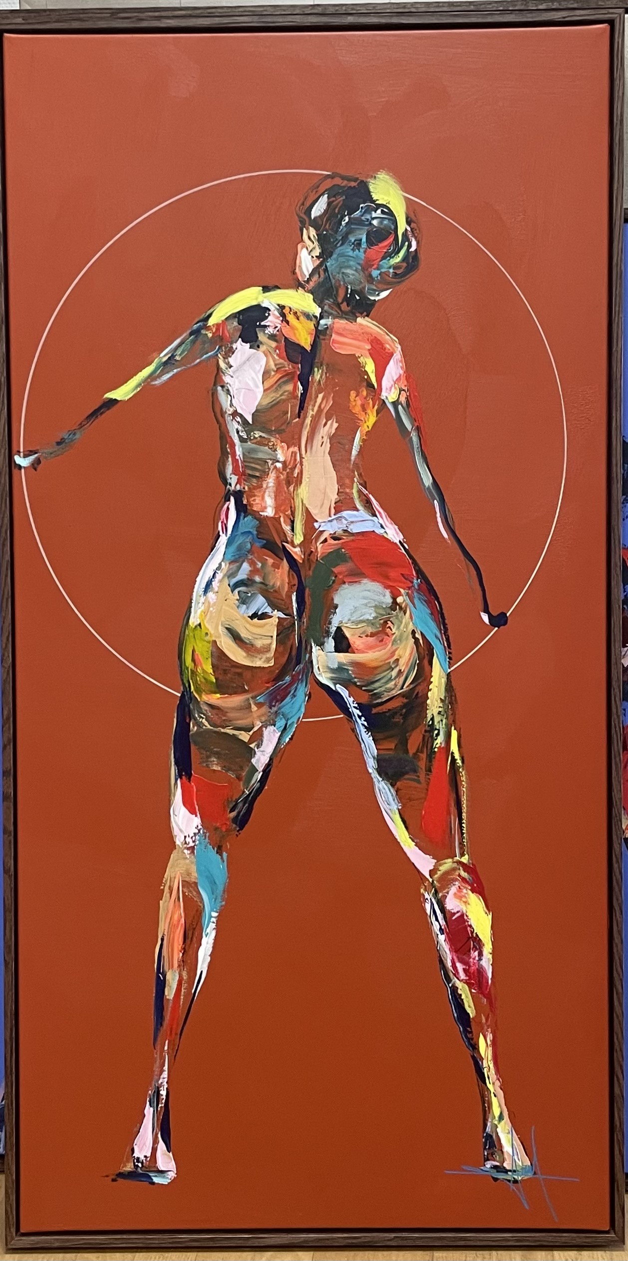 henrik busk andersen maleri 23 Henrik Busk Andersen "Komposition" 2025. 120x60cm.