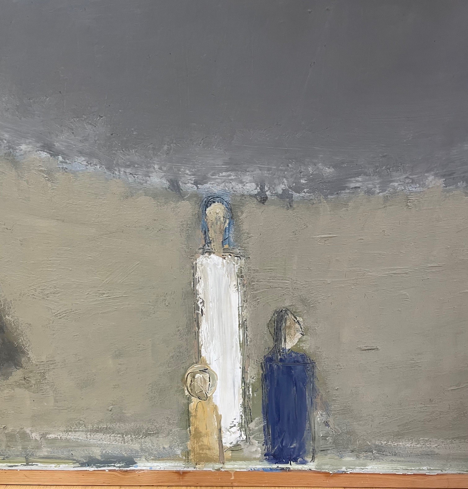 johannes hofmeister maleri 3 Johannes Hofmeister "Vennebjerg mølle" 1970. 110x180cm. - Billede 2