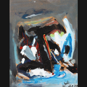 Preben Wolck “Komposition” 1970 45x35cm