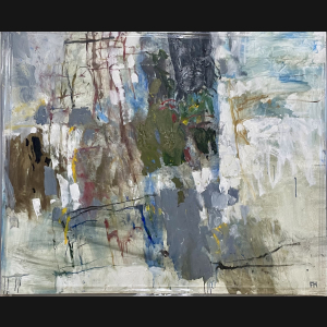 Frank Hammershøj “Nordatlantisk tøvejr” 1998. 90x110cm.