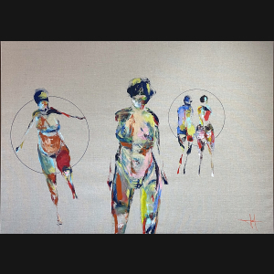 Henrik Busk Andersen “Leg med tiden” 2026. 100x140cm