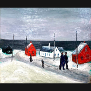 Jens Søndergaard “Motiv fra Bovbjerg” 1941-1944. 92x110cm.