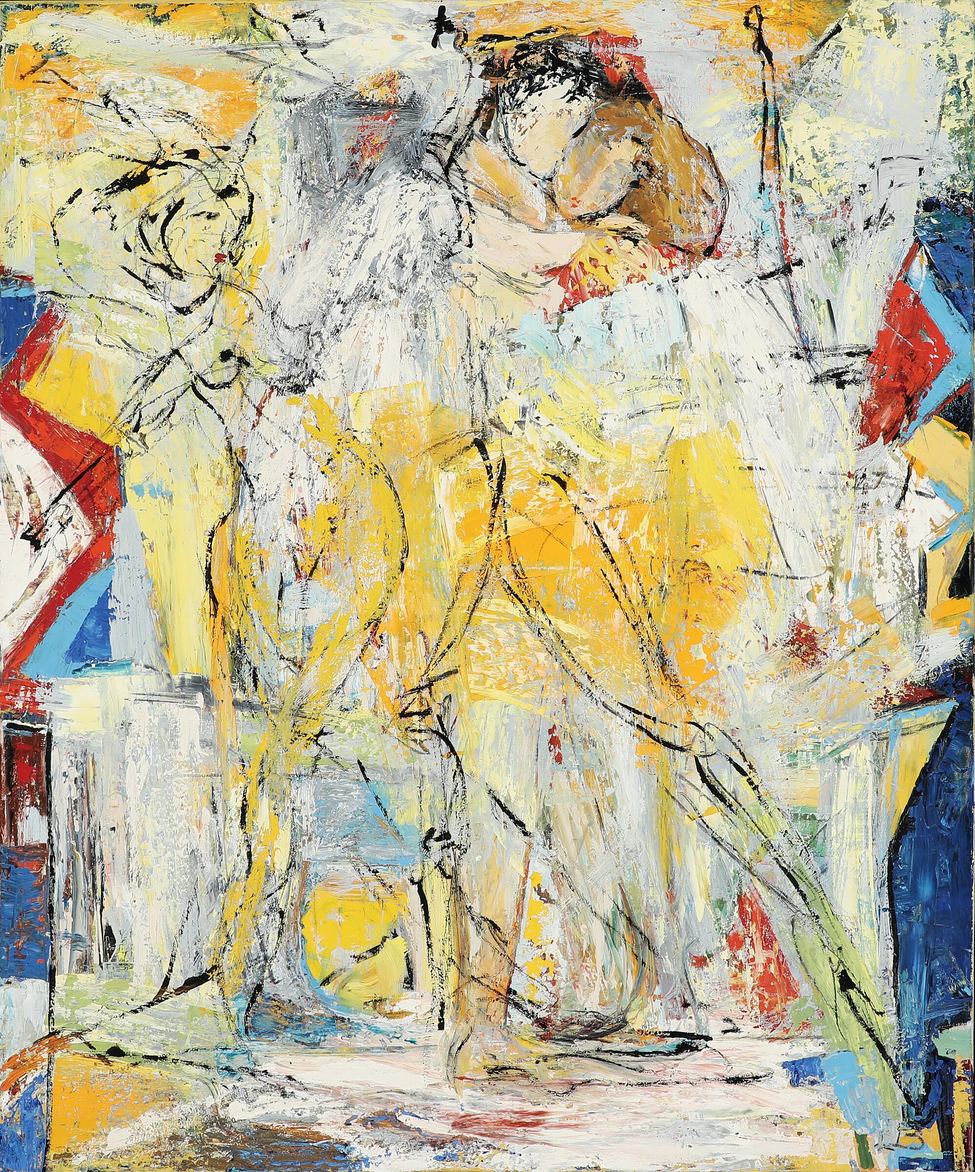 Sv ver p en sky 2004 Sign p bagsiden med 1 Lise Blaabjerg "Svæver på en sky" 2004. 120x100cm.