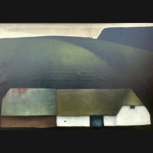 Albert Bertelsen “Bålaften” 1972. 130x186cm.