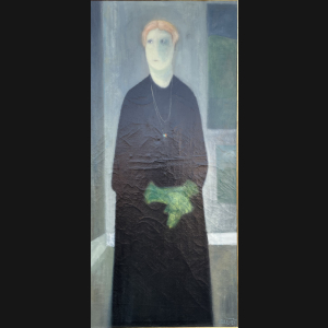 Albert Bertelsen “De grønne handsker” 1968. 175x80cm.