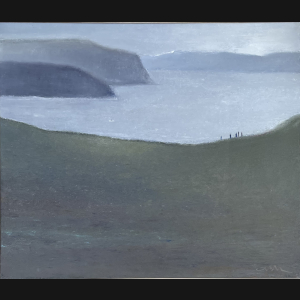 Albert Bertelsen “Grålys Tronhjem” 1977. 85x110cm.