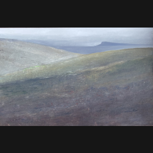 Albert Bertelsen “Grålys Færøerne” 1981. 89x129cm.