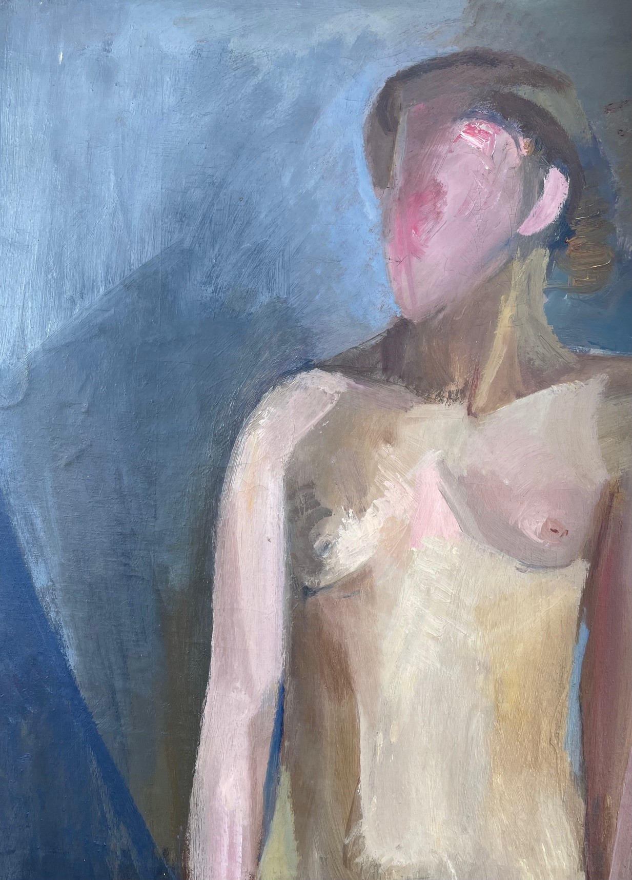 ec1 Ebba Carstensen "Komposition med kvinde" 1938. 170x100cm. - Billede 2