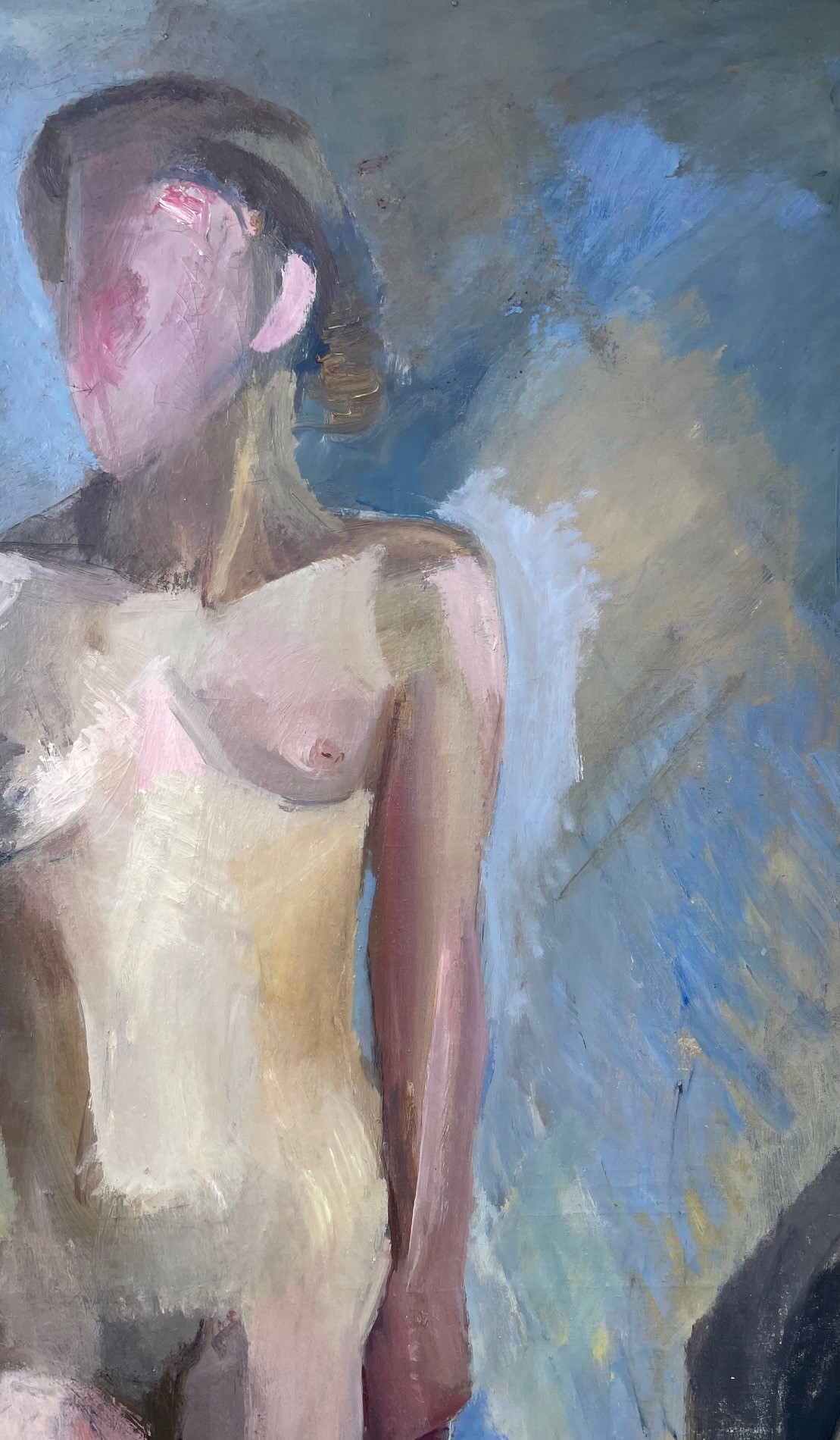 ec2 Ebba Carstensen "Komposition med kvinde" 1938. 170x100cm. - Billede 3