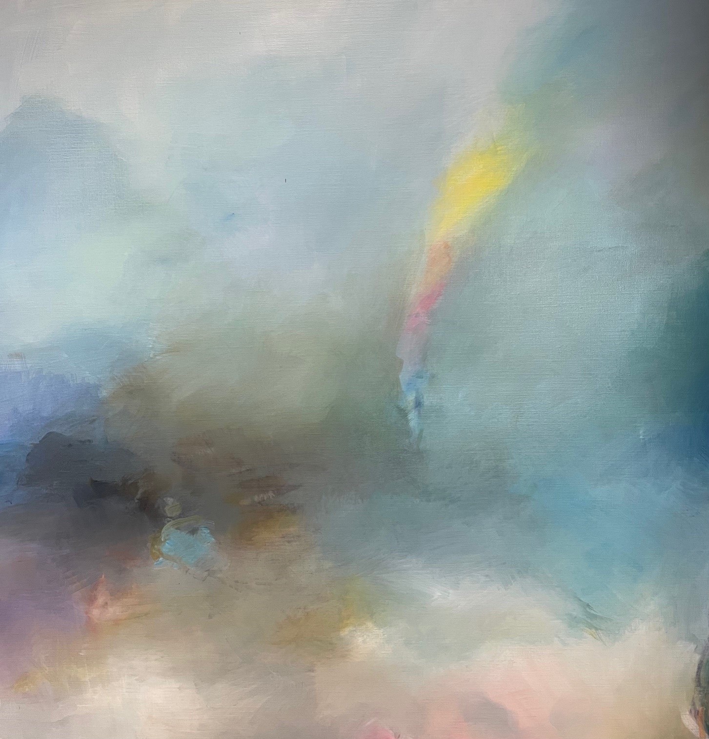 le3 Lisbeth Ellinor "Kærlighedens væsen, citron bjerget" 2024. 150x200cm. - Billede 4