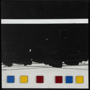 Sven Dalsgaard “Et uanvendeligt system” 1990. 38x38cm.