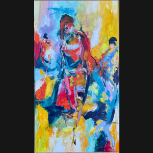 Henrik Busk Andersen “Vi overgår hinanden” 2026. 160x90cm