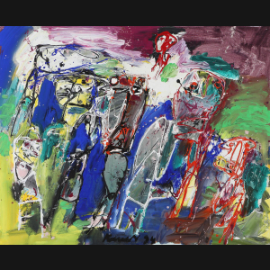 Knud Nielsen “Komposition” 1994. 81x100cm.