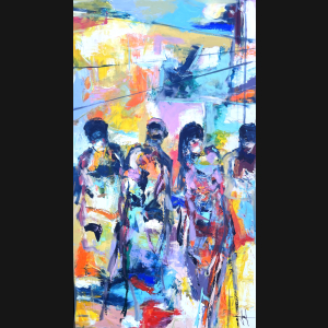 Henrik Busk Andersen “Komposition” 2025. 160x90cm.