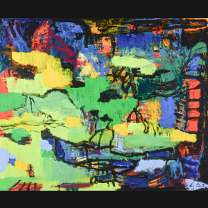 Lars Lundgren “Komposition” 100x120cm.