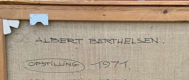 alb detal Albert Bertelsen "Opstilling" 1971. 80x120cm. - Billede 4