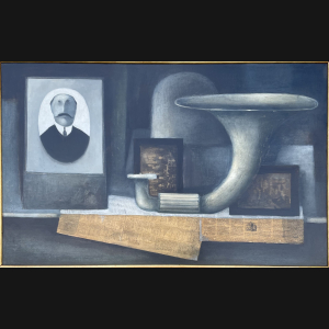 Albert Bertelsen “Opstilling” 1971. 80x120cm.
