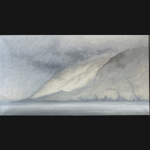 Svend Åge Madsen “Lys i fjelde, Færøerne” 60x110cm