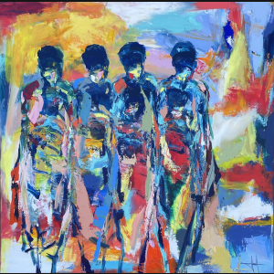 Henrik Busk Andersen “Komposition” 2026. 120x120cm.