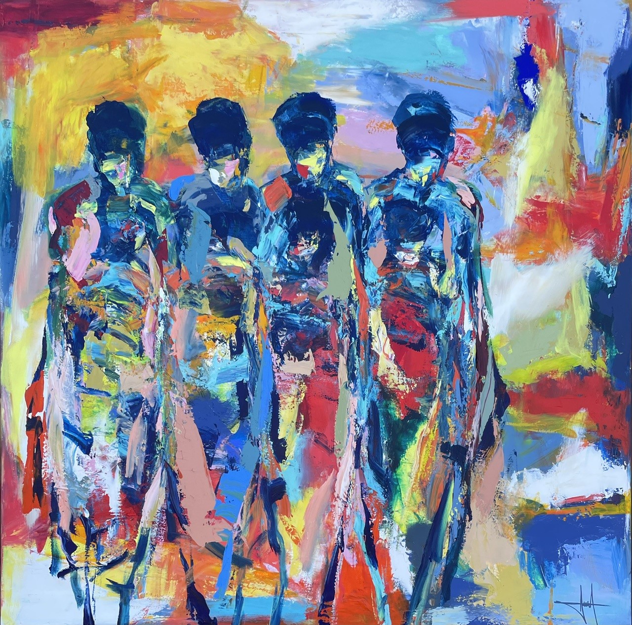 maleri henrik busk andersen 2 Henrik Busk Andersen "Komposition" 2026. 120x120cm.