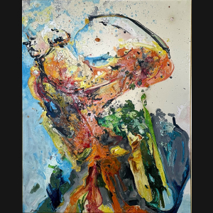 Pierre Wemaere “Aux Halles” 1963. 93x73cm.
