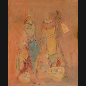 Gina Pellon “Vendredi de second Maix” 1972. 61x50cm.